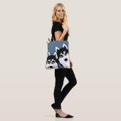 Huskies Allover Canvas tas (Op model)