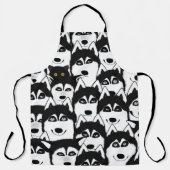 Huskies Allover Print Apron Schort (Voorkant)