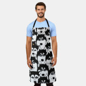 Huskies Allover Print Apron Schort (Gedragen)