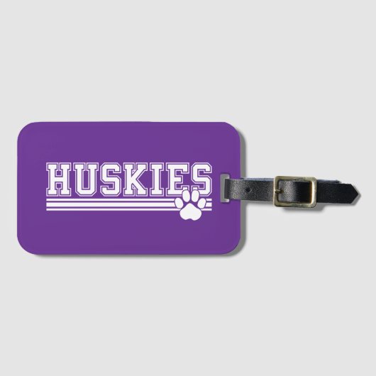 Huskies Bagagelabel (Voorkant (horizontaal))