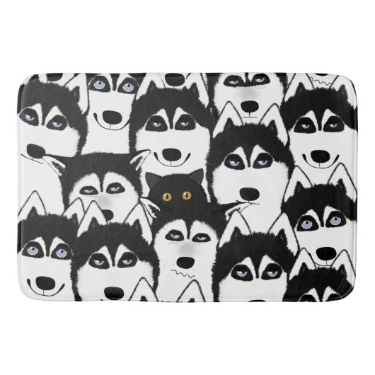 Huskies Bathmat Badmat (Voorkant)