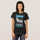 Huskies Dog Sled Rider Sledding Mushing 1 T-shirt (Voorkant volledig)