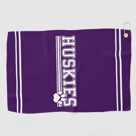 Huskies Golfhanddoek (Horizontaal)