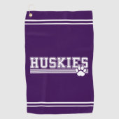 Huskies Golfhanddoek (Voorkant)