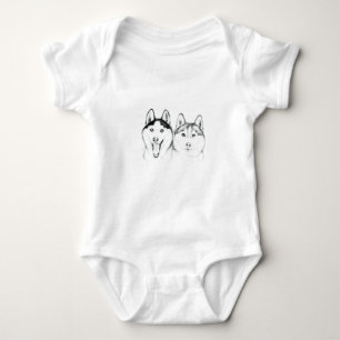 huskies Love Romper