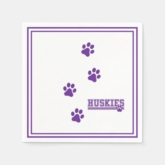 Huskies Papier Servet (Voorkant)