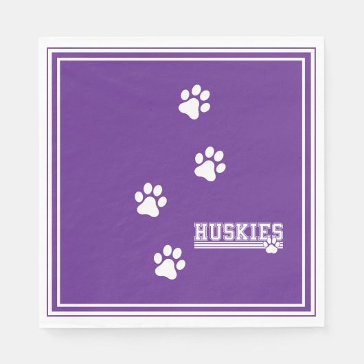 Huskies Papier Servet (Voorkant)