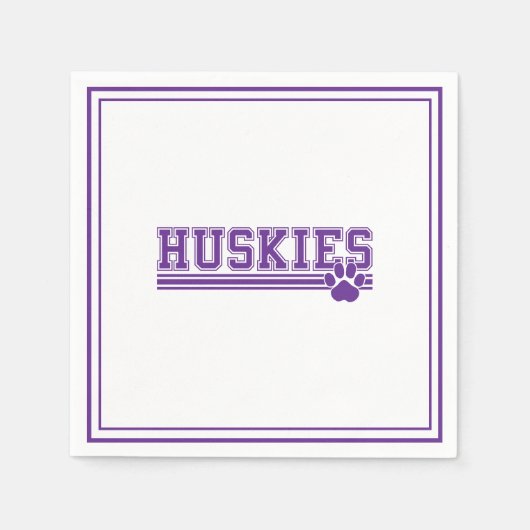 Huskies Papier Servet (Voorkant)