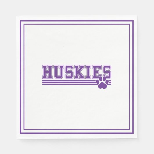 Huskies Papier  Servet (Voorkant)