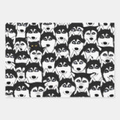 Huskies Papieren pakbladen Inpakpapier Vel (Voorkant 3)