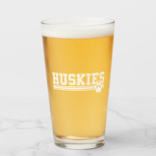 Huskies Paw Beer Glas