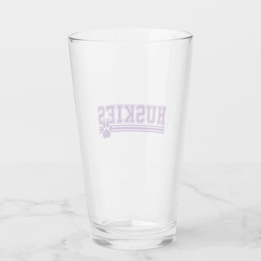 Huskies Paw Beer Glas (Achterkant)
