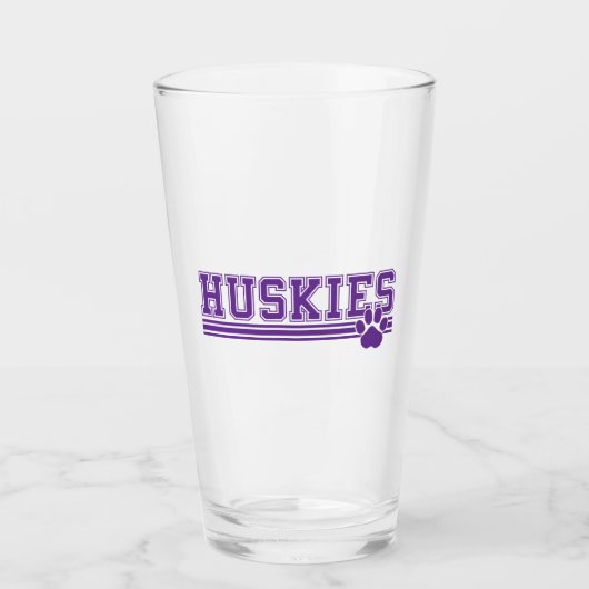Huskies Paw Beer Glas (Voorkant)