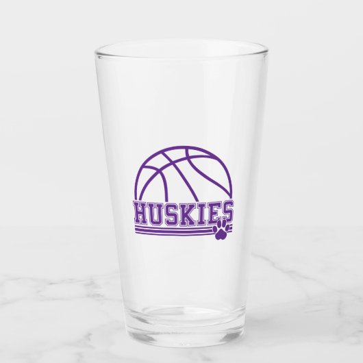 Huskies Paw Bier Glas (Voorkant)