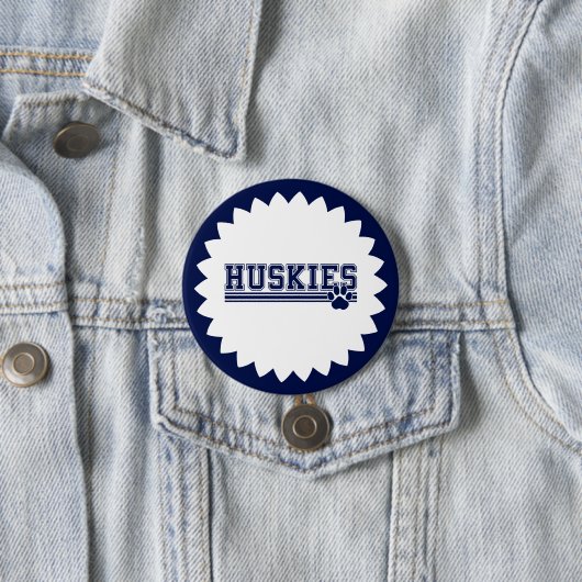 Huskies Pin Button (In situ)
