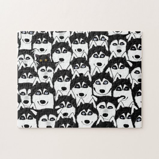 Huskies Puzzel (Horizontaal)