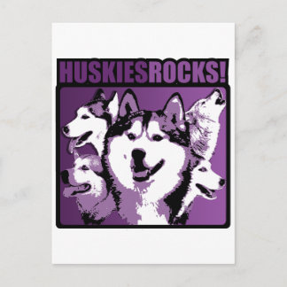 Huskies Rock! Briefkaart
