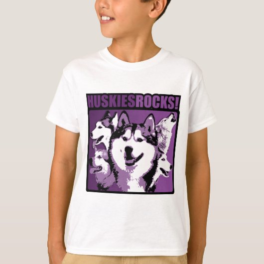 Huskies Rock! T-shirt (Voorkant)