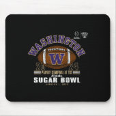 Huskies Sugar Bowl 2024 GVB Football Logo Muismat (Voorkant)