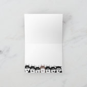 Huskies Wenskaart Kaart (Binnen)