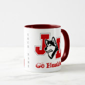 Huskies winnen de beker mok (Voorkant rechts)