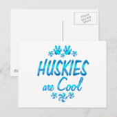 Huskies zijn Cool Briefkaart (Voorkant / Achterkant)