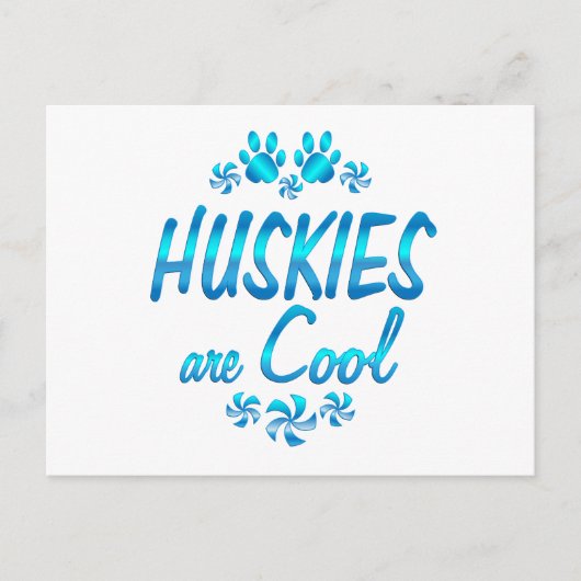 Huskies zijn Cool Briefkaart (Voorkant)