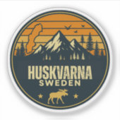 Huskvarna, Zweden Sverige Sticker (Voorkant)