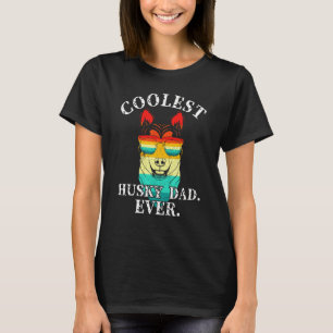Husky 70s 90s Dog T-shirt