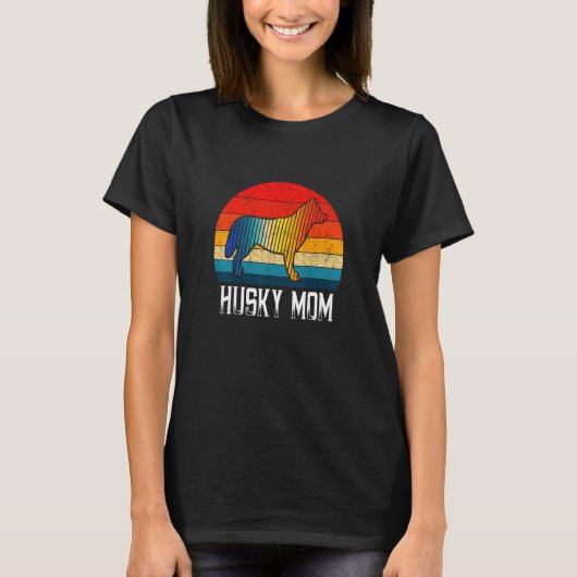 Husky 70's kleurrijk t-shirt (Voorkant)