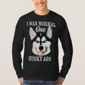 Husky Ago Siberische Husky Winter Hond T-shirt (Voorkant)