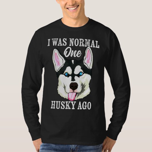Husky Ago Siberische Husky Winter Hond T-shirt (Voorkant)