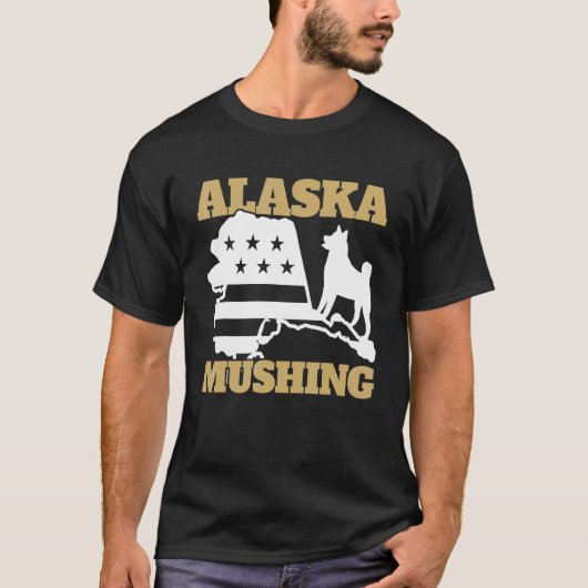 Husky Alaska Mushing T-shirt (Voorkant)