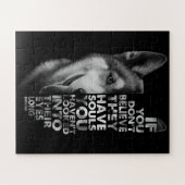 Husky als je niet gelooft dat ze zielen hebben T- Legpuzzel (Horizontaal)