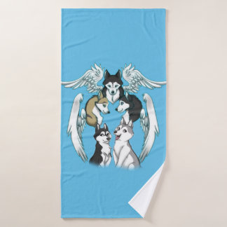Husky Angels Bath Towel Badhanddoek