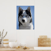 Husky Art Print Sled Dog Art Poster Husky Gifts (Keuken)