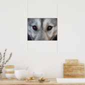Husky Art Print Sled Dog Art Poster Wolf Pup Gifts (Keuken)