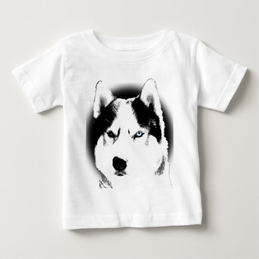 Husky Baby Tootoo Een stuk Siberische Husky Jurk (Voorkant)