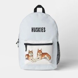 Husky backpack bedrukte rugzak
