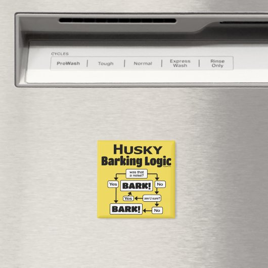 Husky Barking Logic Magneet (Insitu (Vaatwasser))