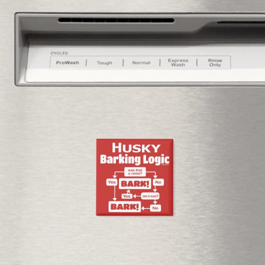 Husky Barking Logic Magneet (Insitu (Vaatwasser))