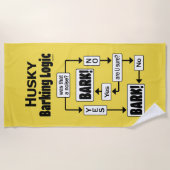 Husky Barking Logic Strandlaken (Voorkant)