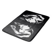 Husky Bathmat Husky Malamute Bath Decor Badmat (Gekanteld)
