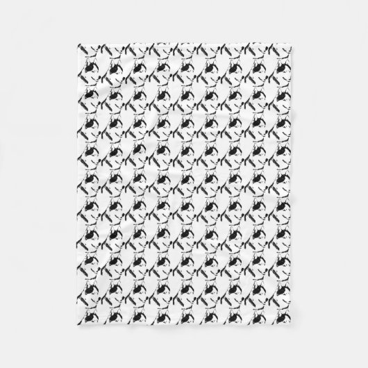 Husky Blanket Cool Siberian Husky Fleece Blanket Deken (Voorkant)