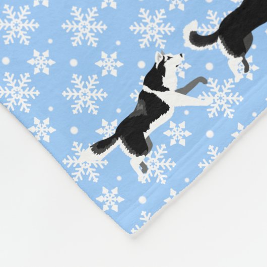 Husky Blanket Siberian Husky Dog Fleece Blankets (Hoek)