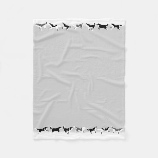 Husky Blanket Siberian Husky Dog Fleece Blankets (Voorkant)