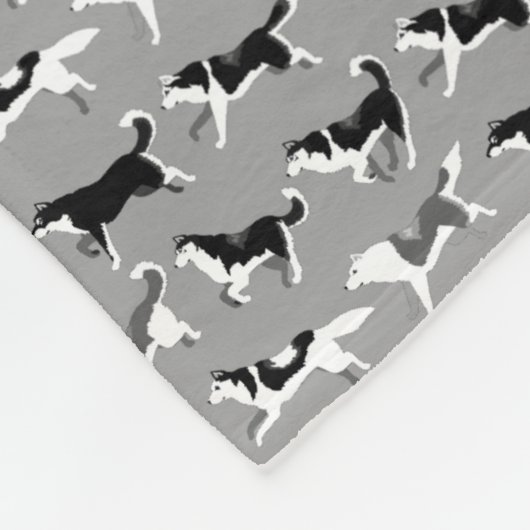 Husky Blanket Siberian Husky Dog Fleece Blankets (Hoek)