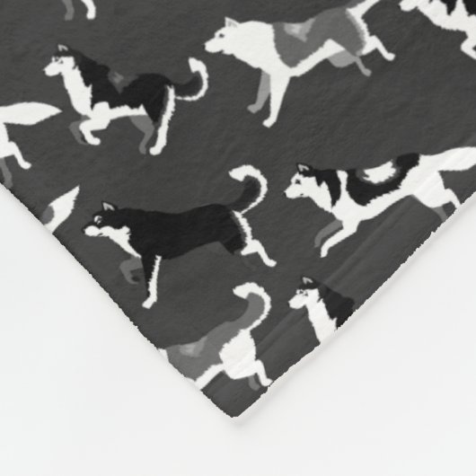 Husky Blanket Siberian Husky Dog Fleece Blankets (Hoek)