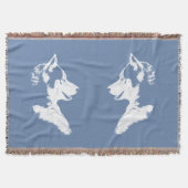 Husky Blanket Siberian Husky Dog Throw Blankets Bl Deken (Voorkant)