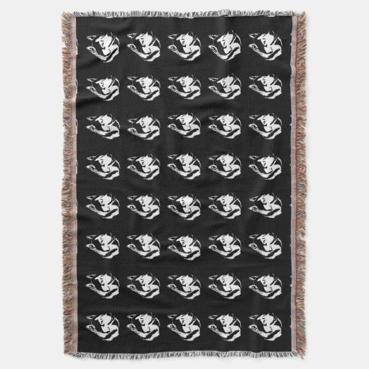 Husky Blanket Siberian Husky Dog Throw Blankets Bl Deken (Voorkant Verticaal)